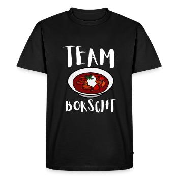 Borsch Beetroot Ukrainian Borscht - Men's Premium Organic T-Shirt - black - Front - Nico (187cm)