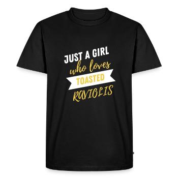 Raviolis grillés à St. Louis - T-shirt Premium bio Homme - noir - Devant - Nico (187cm)