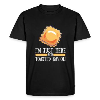 Raviolis grillés à St. Louis - T-shirt Premium bio Homme - noir - Devant - Nico (187cm)