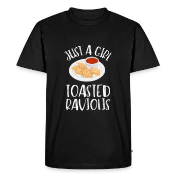 Raviolis grillés à St. Louis - T-shirt Premium bio Homme - noir - Devant - Nico (187cm)