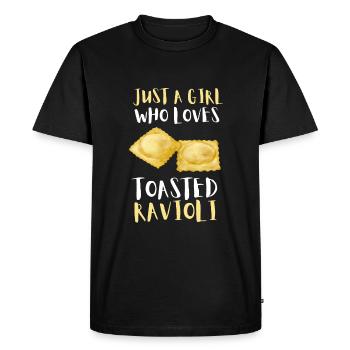 Raviolis grillés à St. Louis - T-shirt Premium bio Homme - noir - Devant - Nico (187cm)