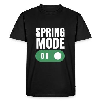 First Day Of Spring Equinox - Men's Premium Organic T-Shirt - black - Front - Nico (187cm)