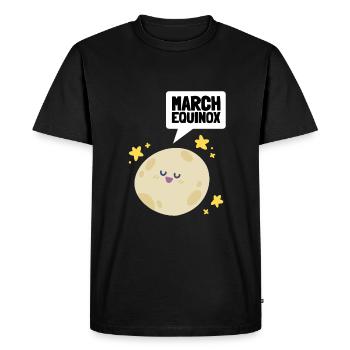 First Day Of Spring Equinox - Men's Premium Organic T-Shirt - black - Front - Nico (187cm)