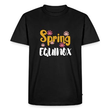 First Day Of Spring Equinox - Men's Premium Organic T-Shirt - black - Front - Nico (187cm)