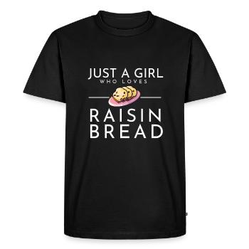 Cuisson du pain aux raisins secs - T-shirt Premium bio Homme - noir - Devant - Nico (187cm)