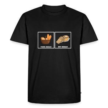 Baking Raisin Bread - Men's Premium Organic T-Shirt - black - Front - Nico (187cm)