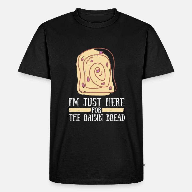 Baking Raisin Bread - Männer Premium Bio T-Shirt - Schwarz
