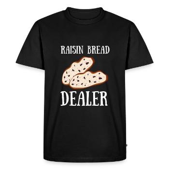 Baking Raisin Bread - Men's Premium Organic T-Shirt - black - Front - Nico (187cm)