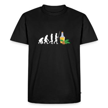 Superfood Flax Oil - Men's Premium Organic T-Shirt - black - Front - Nico (187cm)