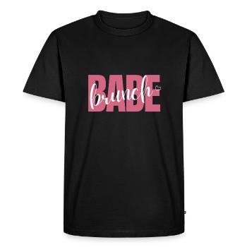 Babes Who Brunch Squat - Men's Premium Organic T-Shirt - black - Front - Nico (187cm)