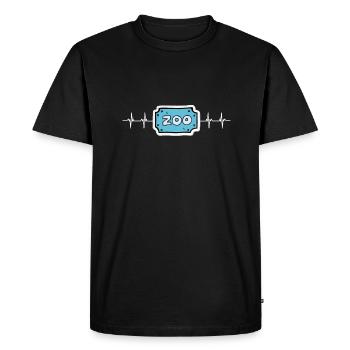 Future Zoologist Birthday Wildlife - T-shirt Premium bio Homme - noir - Devant - Nico (187cm)