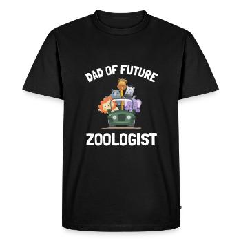 Future Zoologist Birthday Wildlife - T-shirt Premium bio Homme - noir - Devant - Nico (187cm)