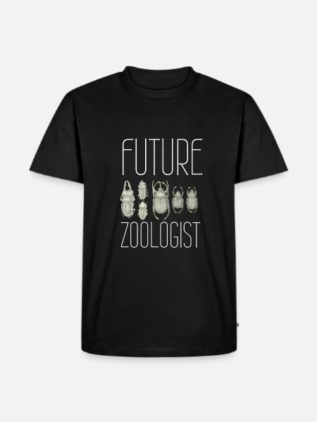 Future Zoologist Birthday Wildlife - Men's Premium Organic T-Shirt - black
