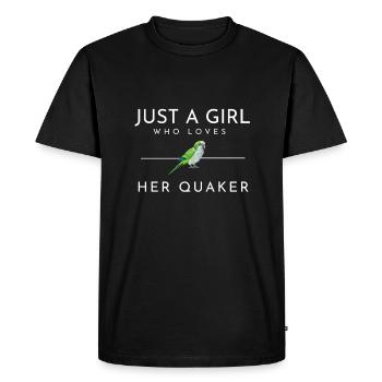 Blue Quaker Parrot Maman - T-shirt Premium bio Homme - noir - Devant - Nico (187cm)