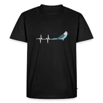 Blue Quaker Parrot Maman - T-shirt Premium bio Homme - noir - Devant - Nico (187cm)