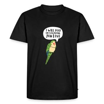 Blue Quaker Parrot Maman - T-shirt Premium bio Homme - noir - Devant - Nico (187cm)