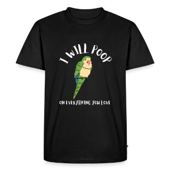 Blue Quaker Parrot Maman - T-shirt Premium bio Homme - noir - Devant - Nico (187cm)