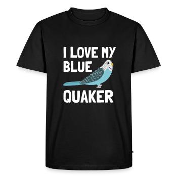 Blue Quaker Parrot Maman - T-shirt Premium bio Homme - noir - Devant - Nico (187cm)