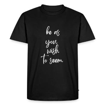 Philosophical Debate Feeling Philoslothical - Men's Premium Organic T-Shirt - black - Front - Nico (187cm)