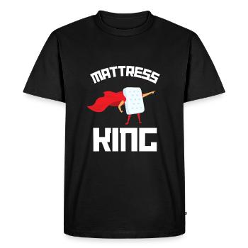 Meilleur vendeur de matelas de lit Docteur - T-shirt Premium bio Homme - noir - Devant - Nico (187cm)