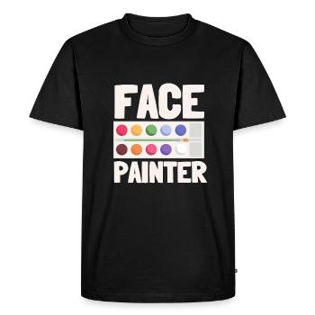 Maquillage et maquillage - T-shirt Premium bio Homme - noir - Devant - Nico (187cm)