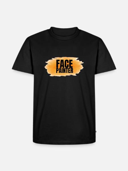 Face Painter And Face Painting - Men's Premium Organic T-Shirt - black