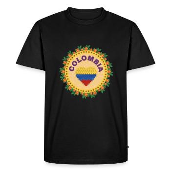 Parcero Colombie Carthagène Colombie Medellin et - T-shirt Premium bio Homme - noir - Devant - Nico (187cm)