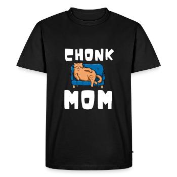 Chonk Cat Obésité - T-shirt Premium bio Homme - noir - Devant - Nico (187cm)