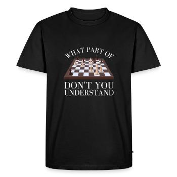 Chess Master Chess Club & 3 Way Chess Game - Men's Premium Organic T-Shirt - black - Front - Nico (187cm)