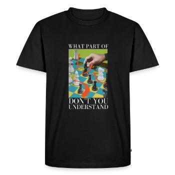 Chess Master Chess Club & 3 Way Chess Game - Men's Premium Organic T-Shirt - black - Front - Nico (187cm)
