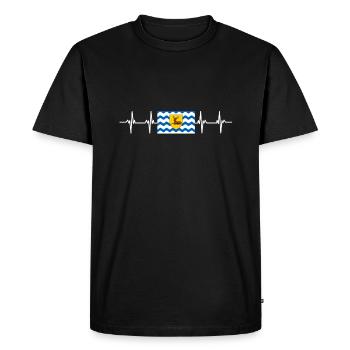 Royaume-Uni Hertfordshire Flag - T-shirt Premium bio Homme - noir - Devant - Nico (187cm)