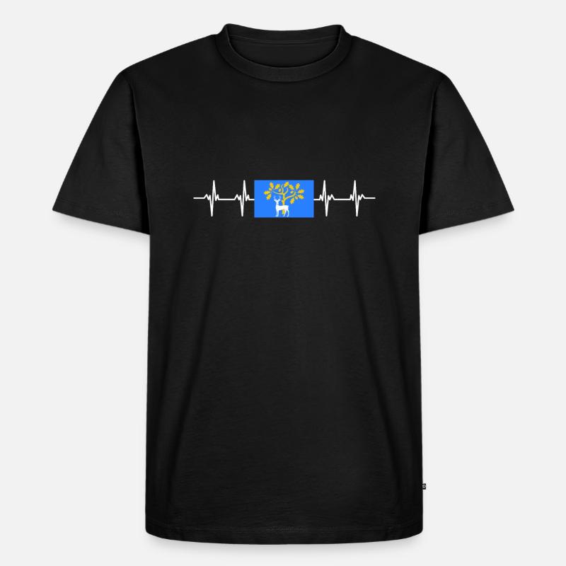 Drapeau du Berkshire du Royaume-Uni - T-shirt Premium bio Homme - noir