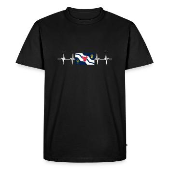 Royaume-Uni Drapeau de l’Oxfordshire - T-shirt Premium bio Homme - noir - Devant - Nico (187cm)