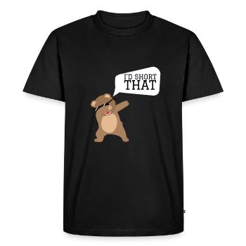 Trading d’options de volatilité Trader - T-shirt Premium bio Homme - noir - Devant - Nico (187cm)