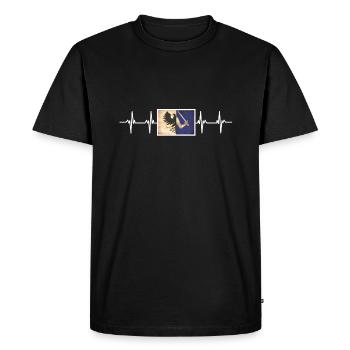 Irish Ireland Connacht Flag - Men's Premium Organic T-Shirt - black - Front - Nico (187cm)