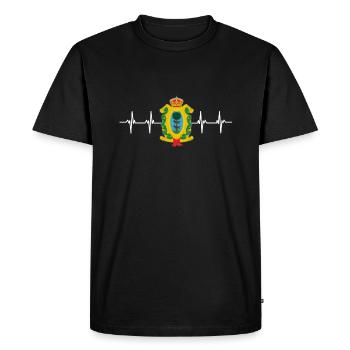 Drapeau mexicain mexicain Durango - T-shirt Premium bio Homme - noir - Devant - Nico (187cm)