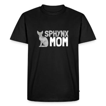 Sphynx Maman Chat Sans Poils Propriétaire de Chat - T-shirt Premium bio Homme - noir - Devant - Nico (187cm)