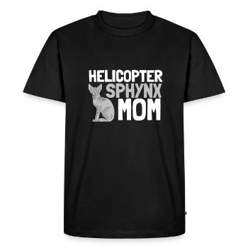 Sphynx Maman Chat Sans Poils Propriétaire de Chat - T-shirt Premium bio Homme - noir - Devant - Nico (187cm)