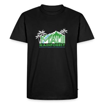 Save The Rainforest - Men's Premium Organic T-Shirt - black - Front - Nico (187cm)