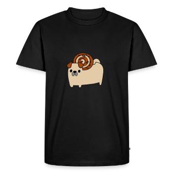 Rouleau à la cannelle et petits pains à la cannelle - T-shirt Premium bio Homme - noir - Devant - Nico (187cm)
