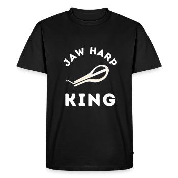 Bouche de Juif Harpe Mâchoire Harpe Basse - T-shirt Premium bio Homme - noir - Devant - Nico (187cm)