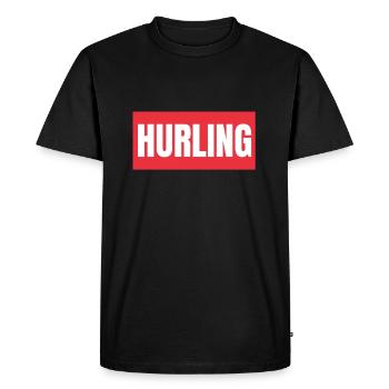 Hurling irlandais Dublin - T-shirt Premium bio Homme - noir - Devant - Nico (187cm)