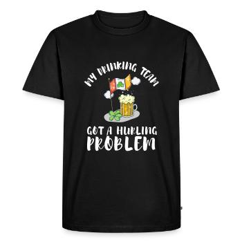 Hurling irlandais Dublin - T-shirt Premium bio Homme - noir - Devant - Nico (187cm)