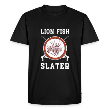 Lionfish Save The Reef Eat Lionfish Spearfishing - Men's Premium Organic T-Shirt - black - Front - Nico (187cm)