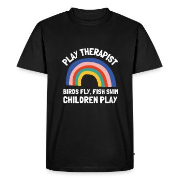Play Therapist - Recreational Therapy Therapist RT - Men's Premium Organic T-Shirt - black - Front - Nico (187cm)