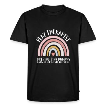 Play Therapist - Recreational Therapy Therapist RT - Men's Premium Organic T-Shirt - black - Front - Nico (187cm)