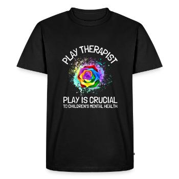 Play Therapist - Recreational Therapy Therapist RT - Men's Premium Organic T-Shirt - black - Front - Nico (187cm)