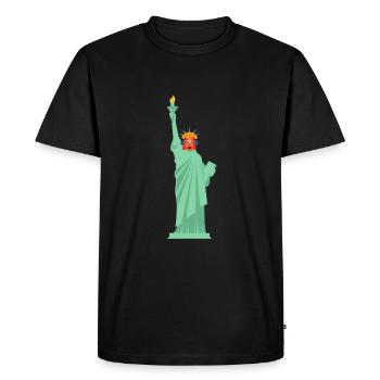 Calendrier aztèque - Quetzalcoatl - T-shirt Premium bio Homme - noir - Devant - Nico (187cm)