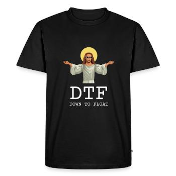 Tube de rivière Summer Float Trip - T-shirt Premium bio Homme - noir - Devant - Nico (187cm)