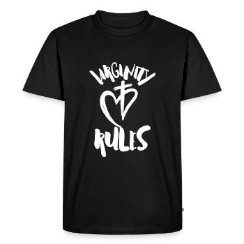 Christian Church - Virginity Rules - Men's Premium Organic T-Shirt - black - Front - Nico (187cm)